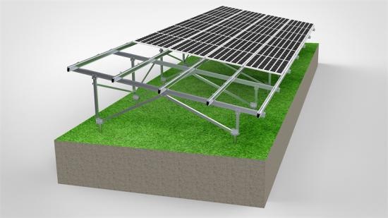 Aluminum solar panel stand
